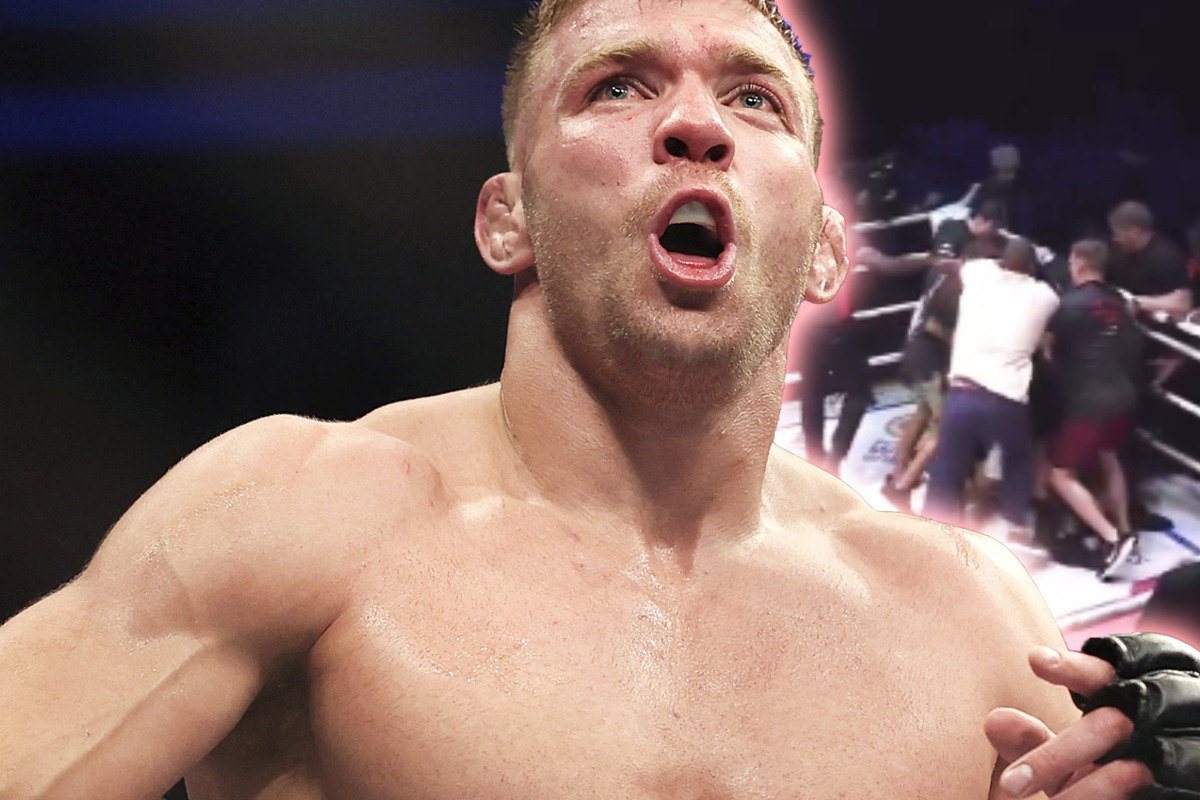 Ex-UFC-Fighter gewinnt durch technischen K.o., kurz darauf eskaliert die Situation