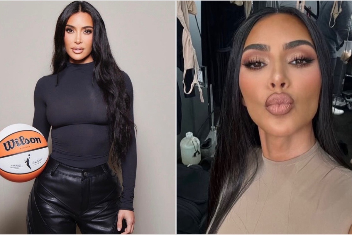 Kim Kardashian links up with March Madness stars for latest Skims product  launch as duo model ahead of tournament