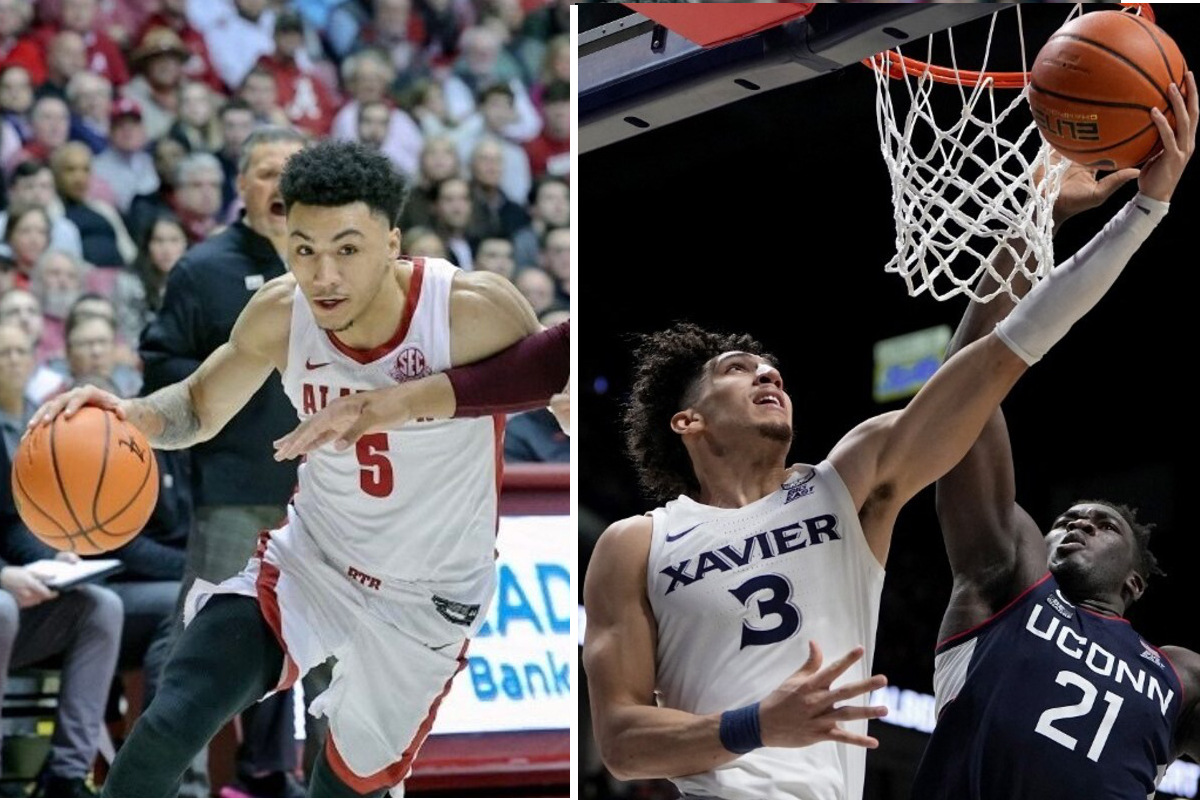 College basketball Xavier slam dunks past UConn as Alabama narrowly