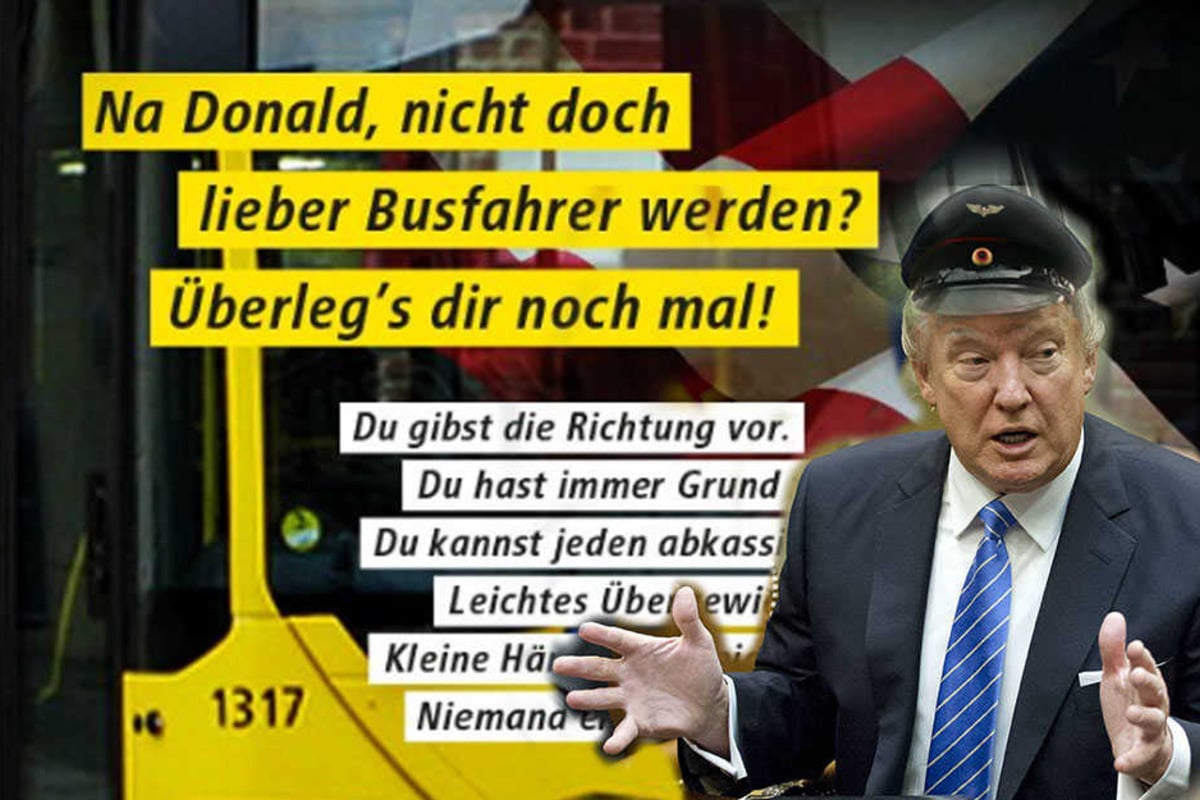 Berliner Verkehrsbetriebe Bieten Donald Trump Job An 24