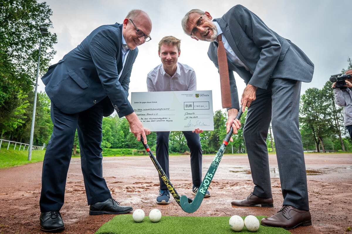 Mehr als zwei Millionen Euro! Geldregen für neuen Hockeyplatz in Chemnitz