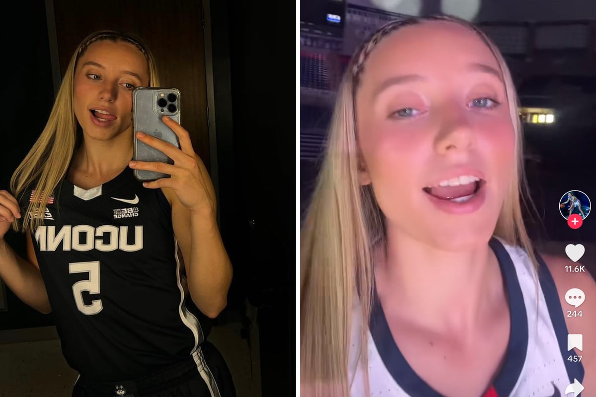 UConn's Paige Bueckers' media day sneak peek sets the internet on fire