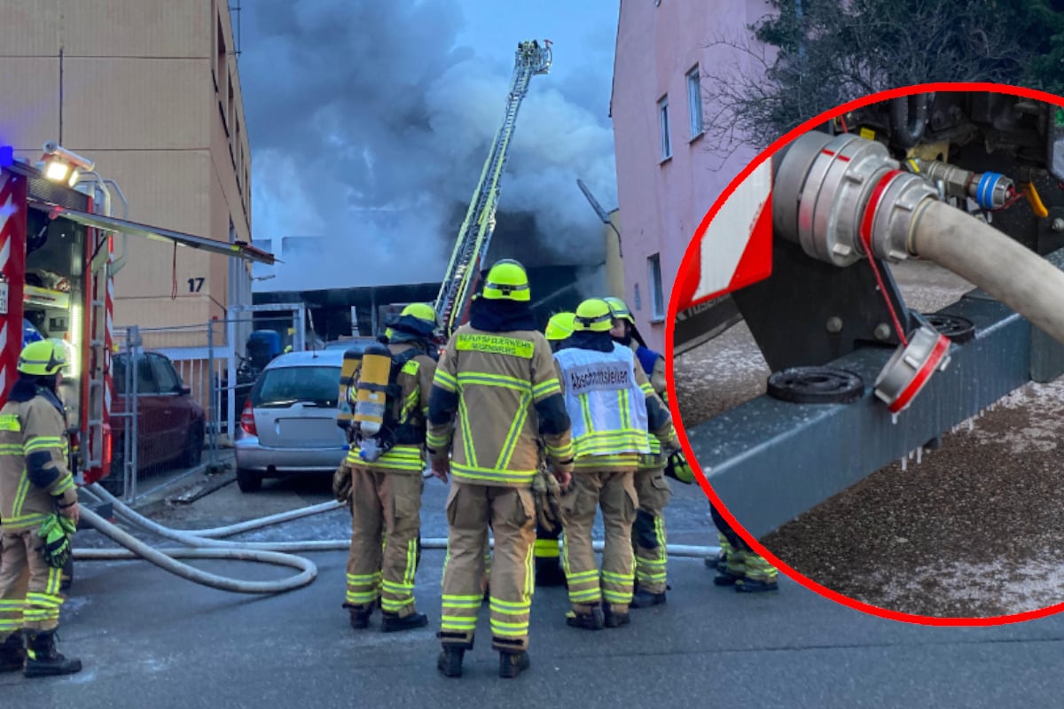 Lagerhalle-in-Flammen-Bordell-evakuiert-L-schwasser-gefriert