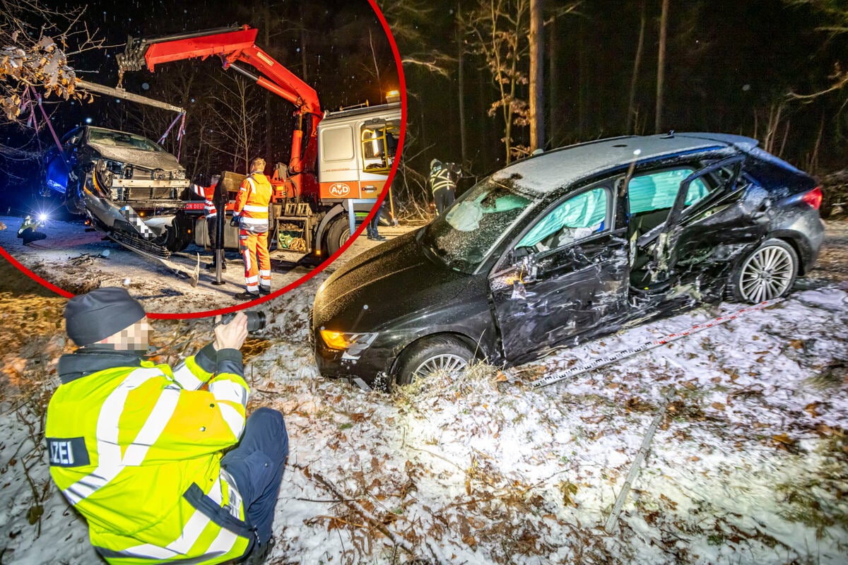 Heftiger-Gl-ttecrash-auf-Staatsstra-e-Stundenlange-Vollsperrung-beide-Fahrer-in-Klinik