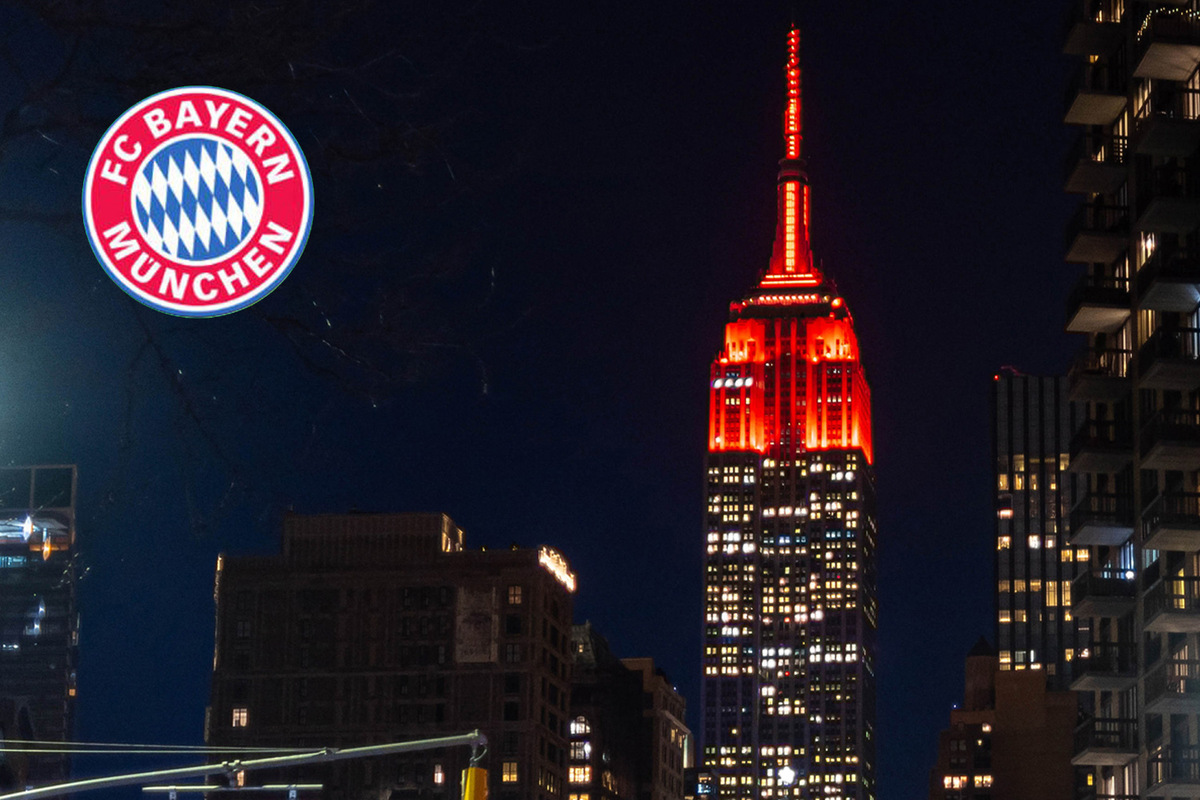 Zu Ehren Des Fc Bayern Munchen Empire State Building Leuchtet Rot Tag24