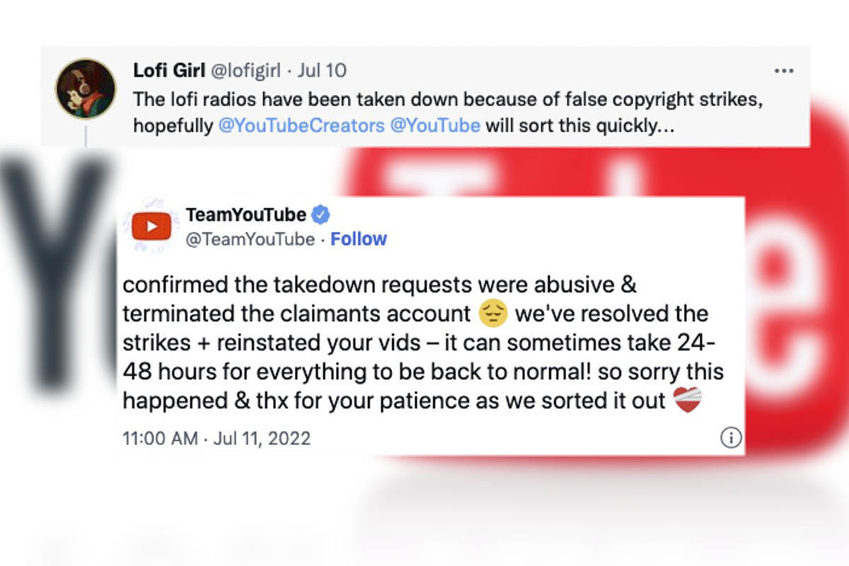 Popular  music stream Lo Fi Beats taken down after false copyright  claim (updated)