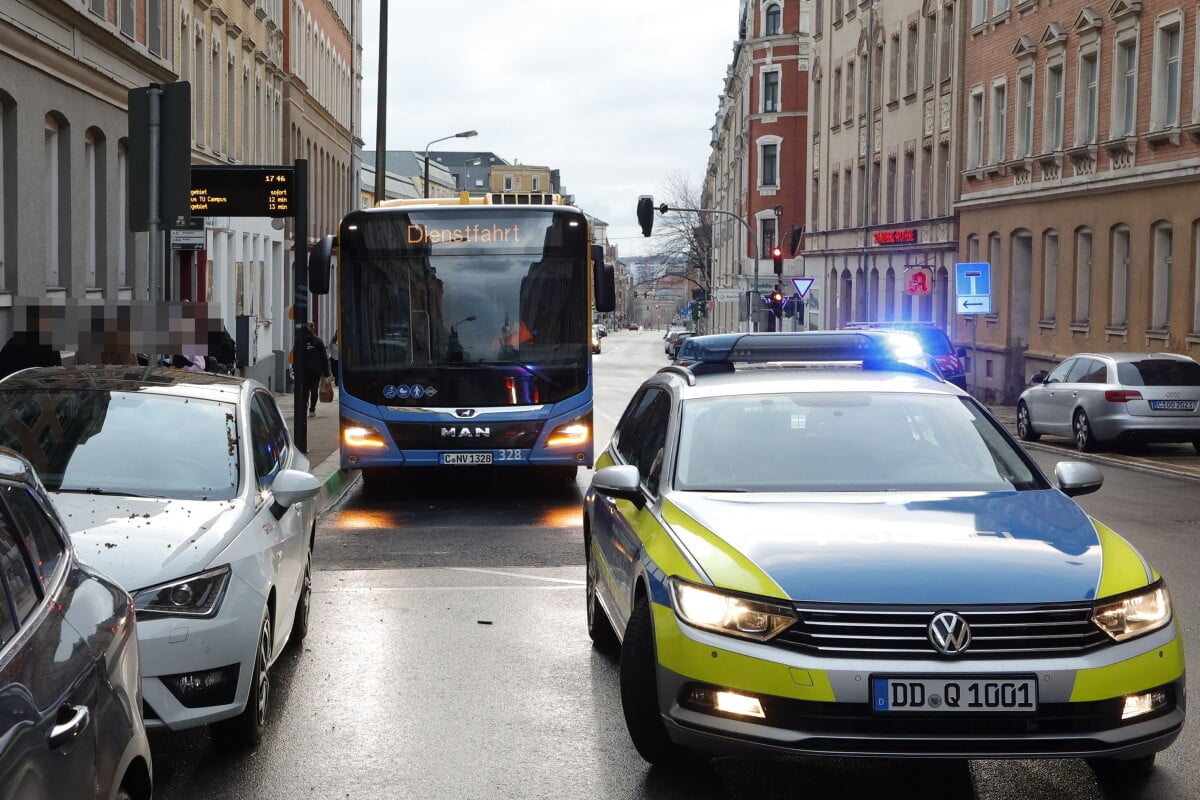 Auseinandersetzung in Chemnitzer Linienbus: Polizeieinsatz auf Sonnenberg