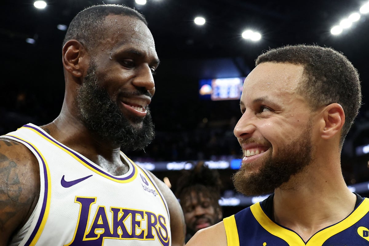 LeBron James and Stephen Curry "excited" to team up on superstar Olympics  roster