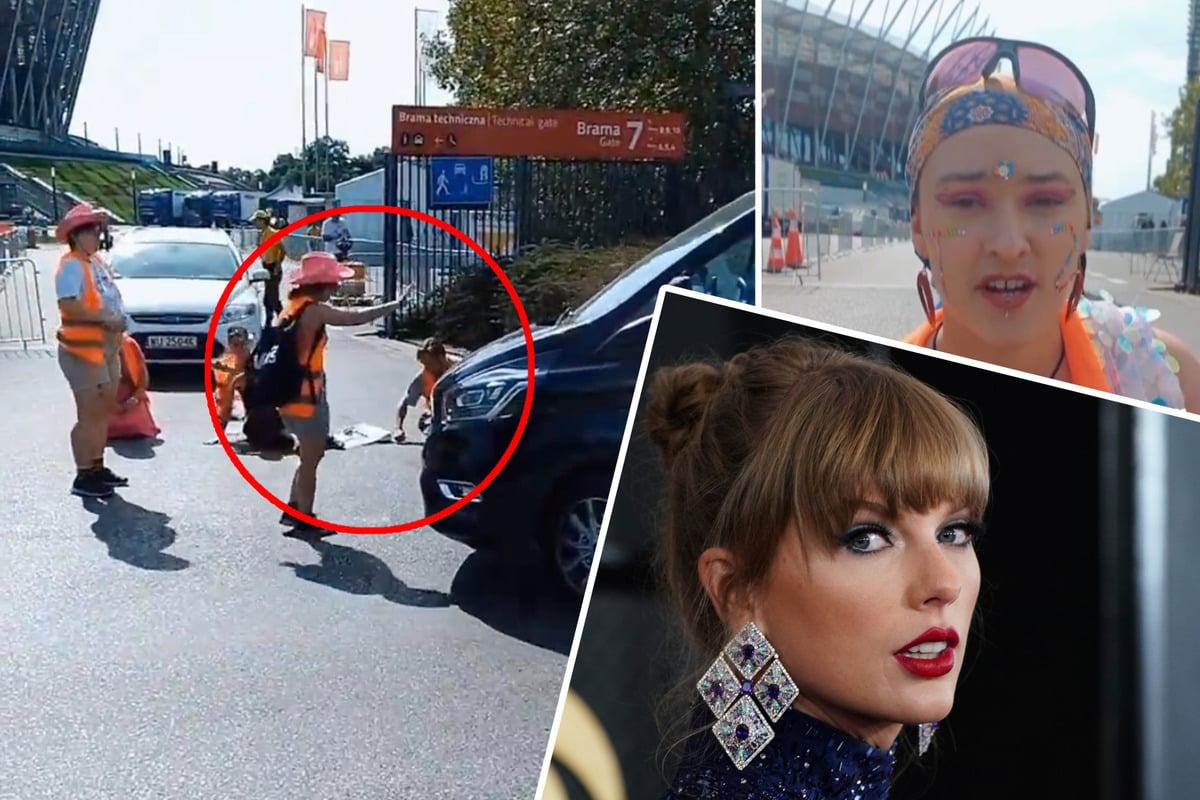 Anti-Swift-Aktion! "Letzte Generation" blockiert VIP-Eingang vor Konzert