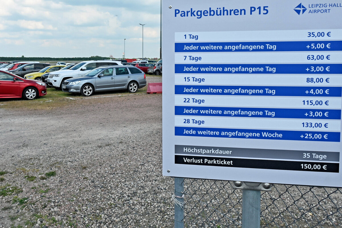 Urlaubsärger am Flughafen Leipzig: Parkgebühren jetzt bis zu 101 Euro pro Woche