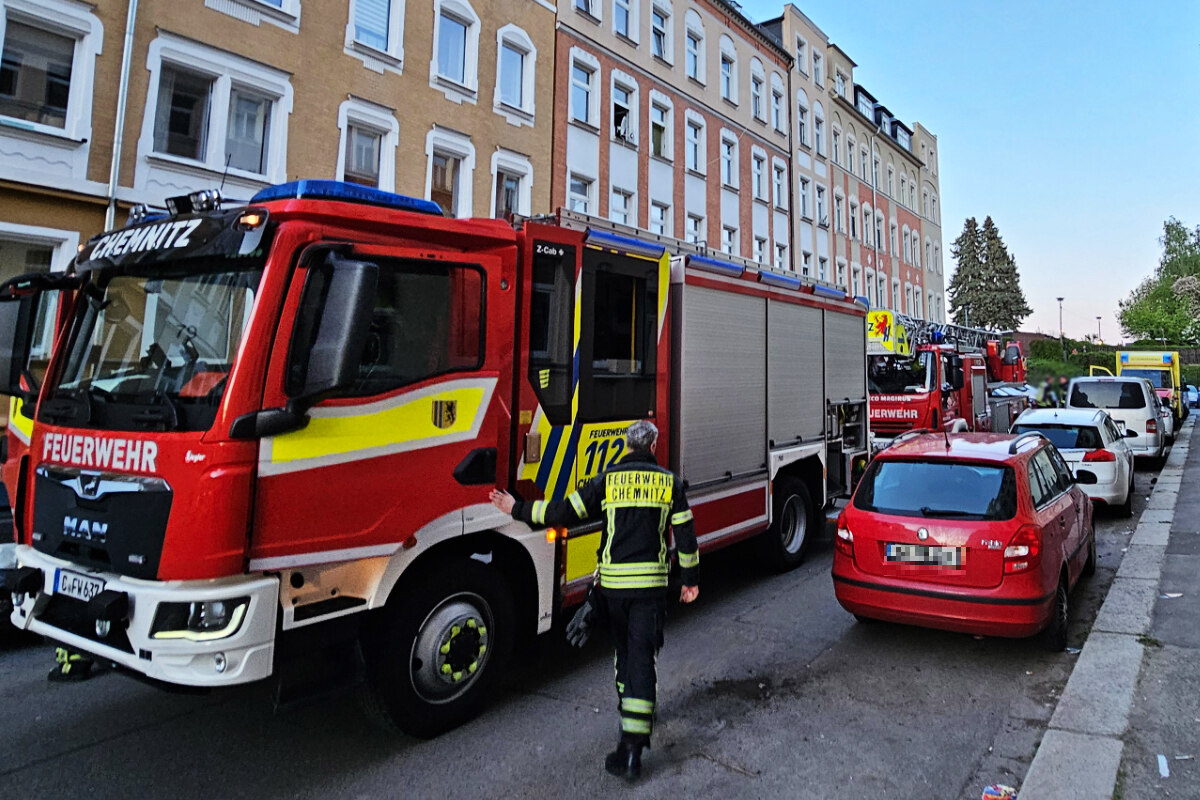 Brandstiftung in Chemnitz: Feuer in Abstellkammer