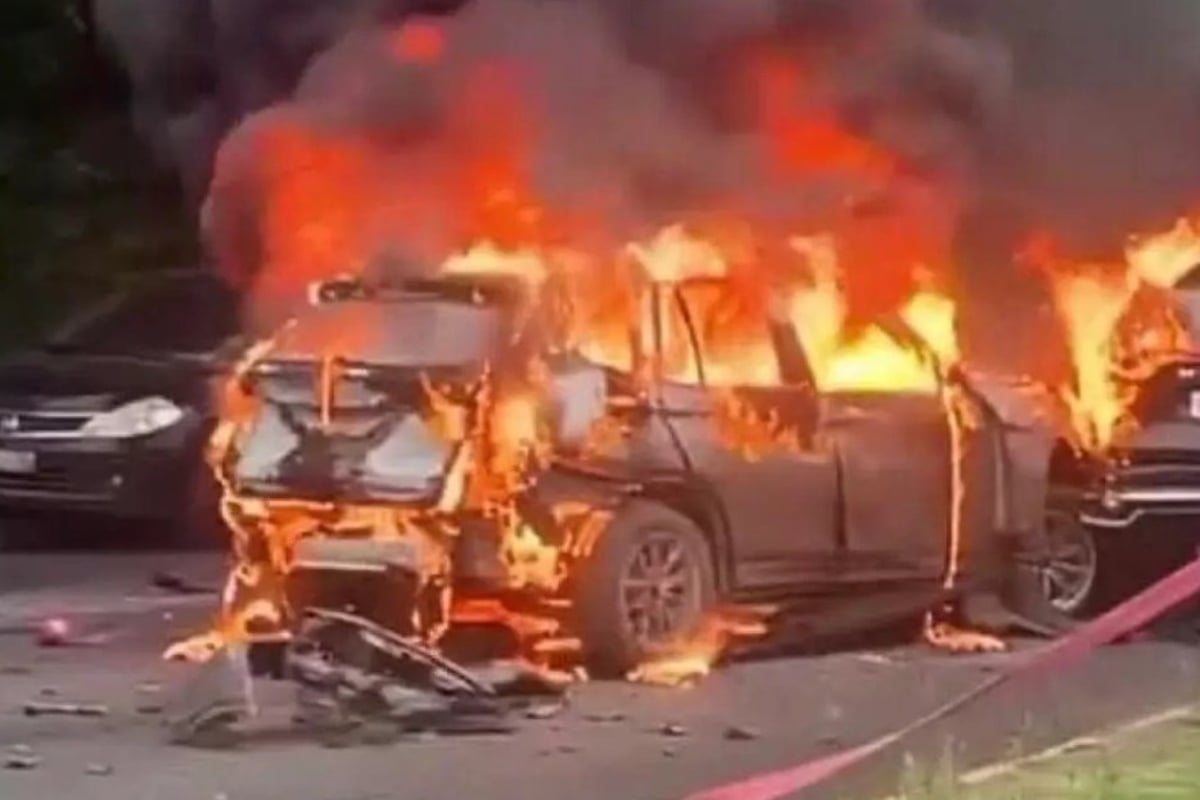 Ukraine-Krieg: Autobombe bei Moskau explodiert - Spekulation