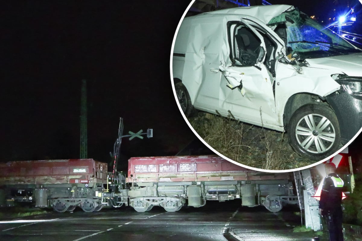 Schrankenanlage-an-Bahn-bergang-defekt-Autofahrer-wird-von-G-terzug-erfasst