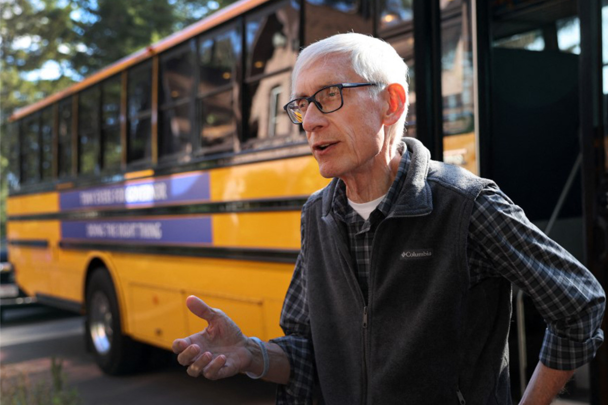 Wisconsin governor uses veto to secure school funding for next 400 years!