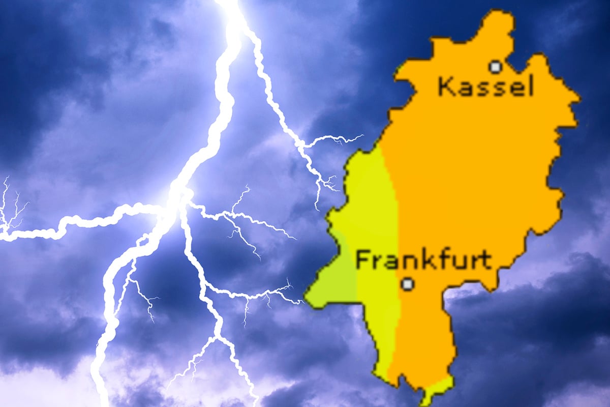 Thunderstorms with severe weather potential threaten Frankfurt and all of Hesse