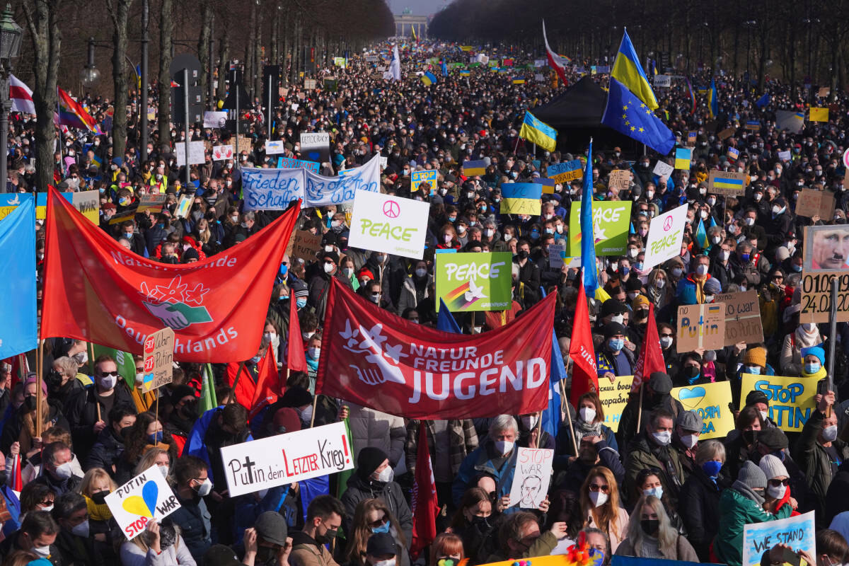 100,000 people want to demonstrate in Berlin against the war in Ukraine