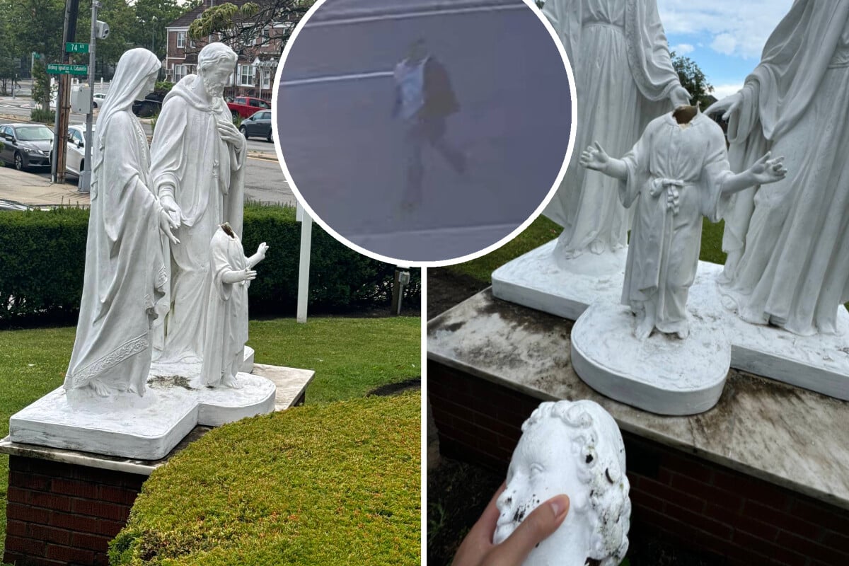 Bizarrer Wutanfall: Mann enthauptet Jesuskind-Statue - mit seinem Schuh!