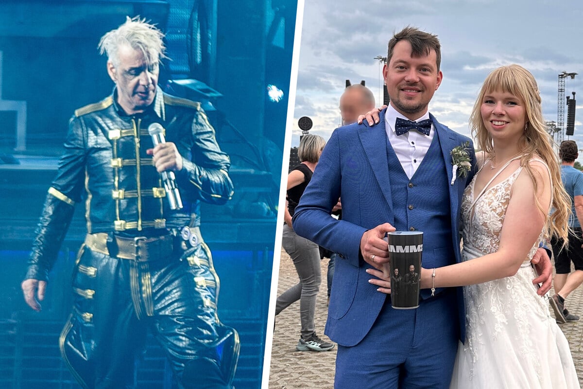 Krasse Idee: Brautpaar feiert Hochzeit auf Rammstein-Konzert!