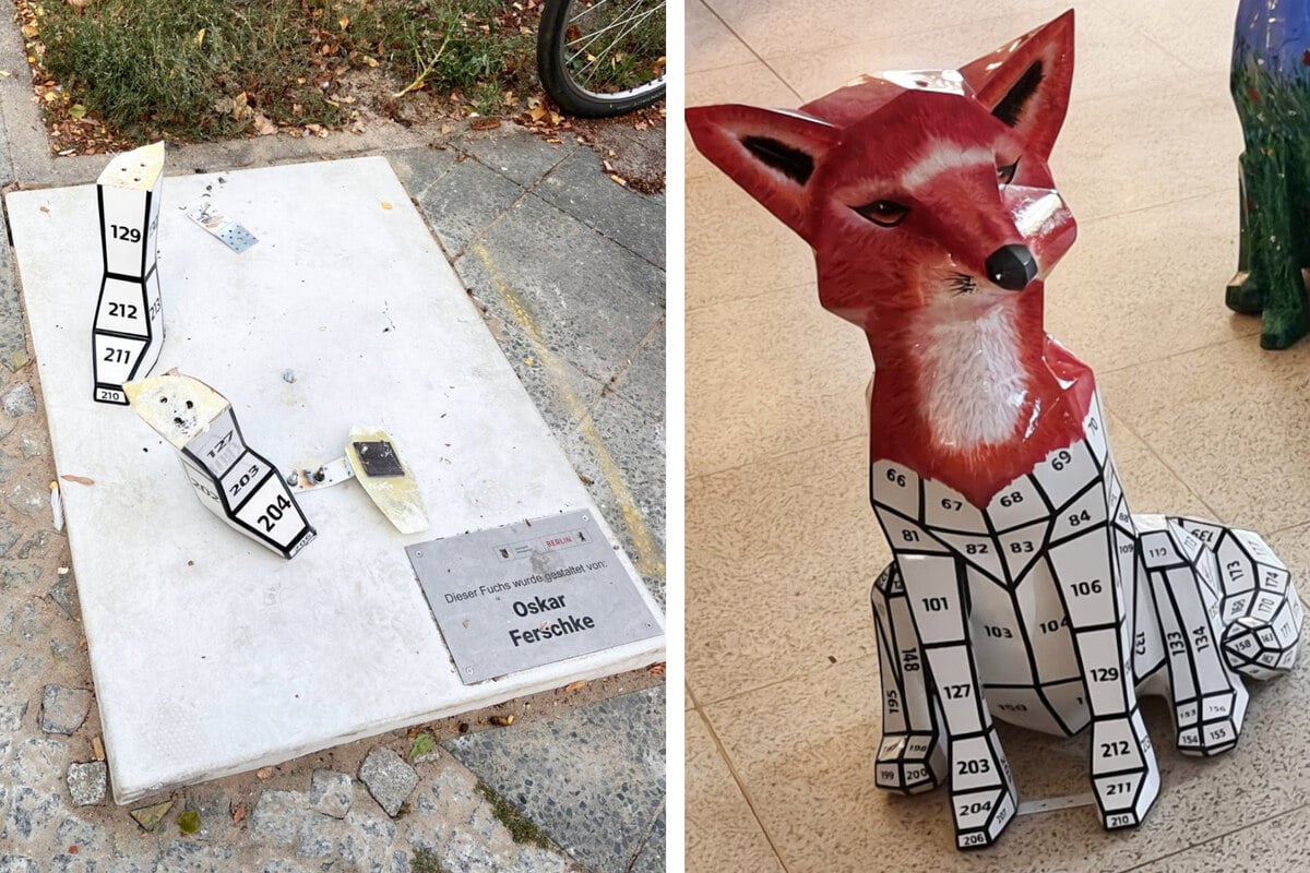 Fox sculpture stolen and destroyed in Reinickendorf