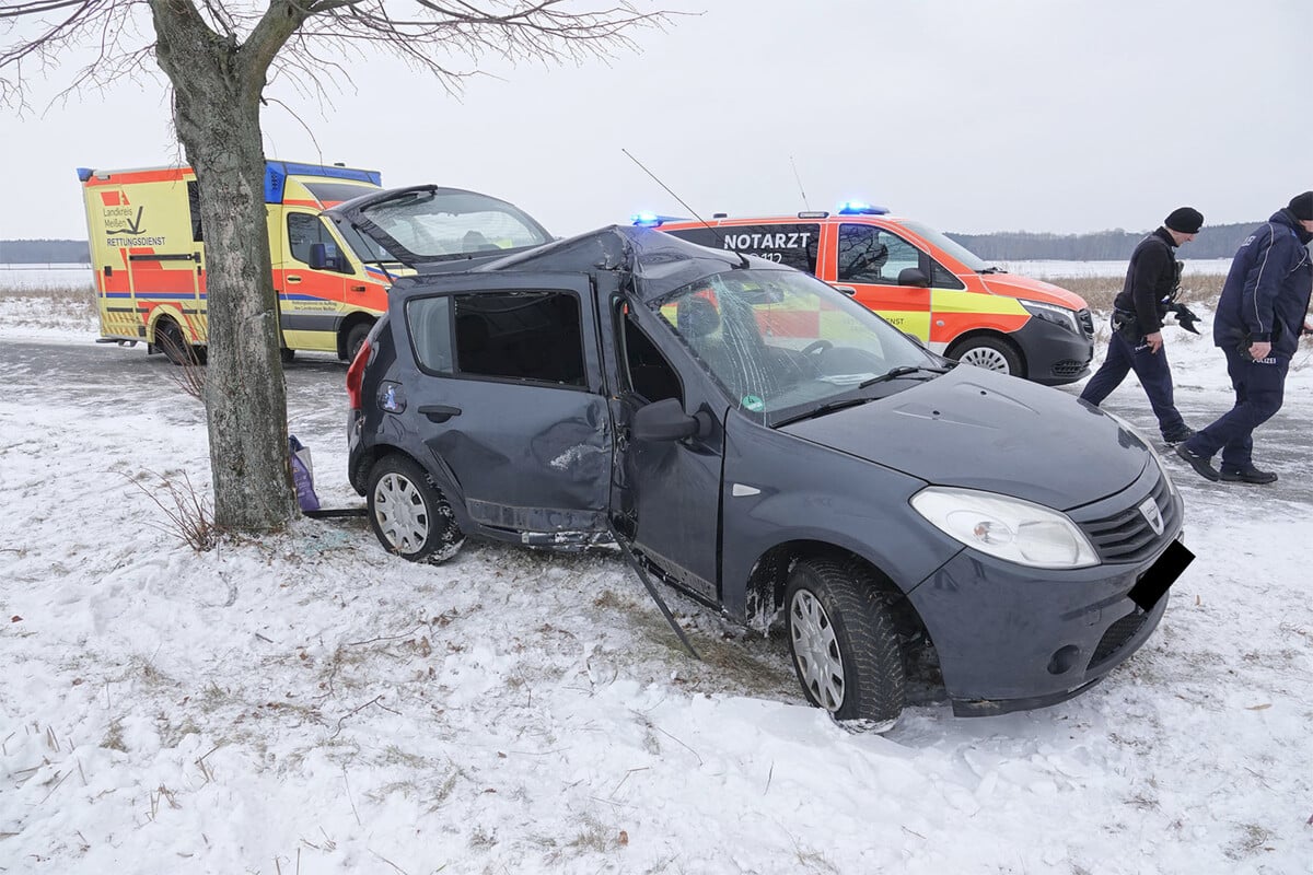 Dacia-kracht-gegen-Baum-Zwei-Verletzte-Rettungsheli-im-Einsatz