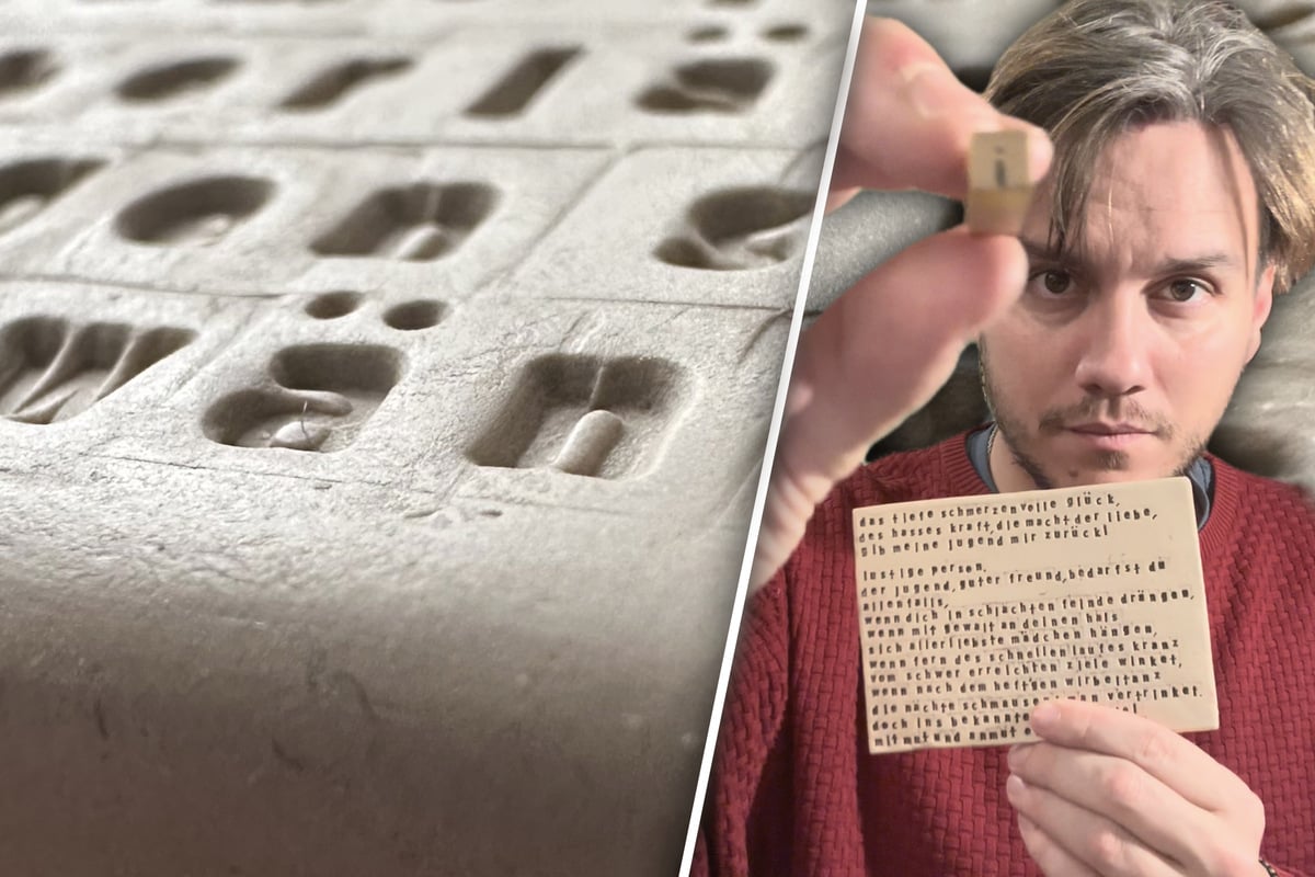 Náročná ruční práce: Umělec tiskne Goethova „Faust“ na 650 terakotových ...