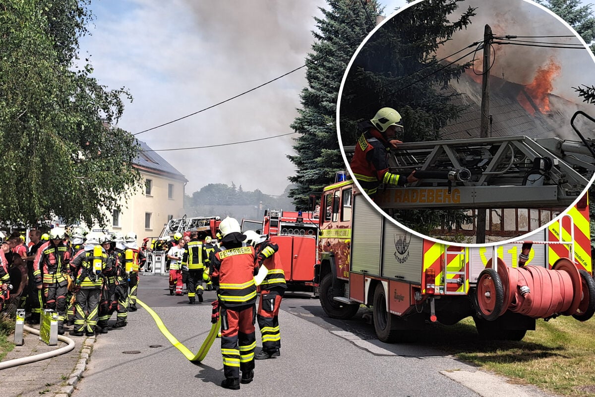 Keine Ruhe für die Feuerwehr: Arnsdorfer Wohnhaus brennt gleich zweimal!