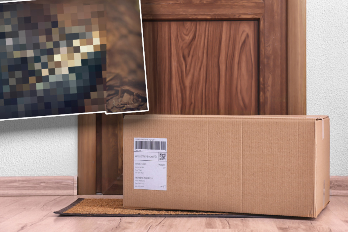 Mann findet Paket vor seiner Tür: Als er es öffnet, muss er um sein ...