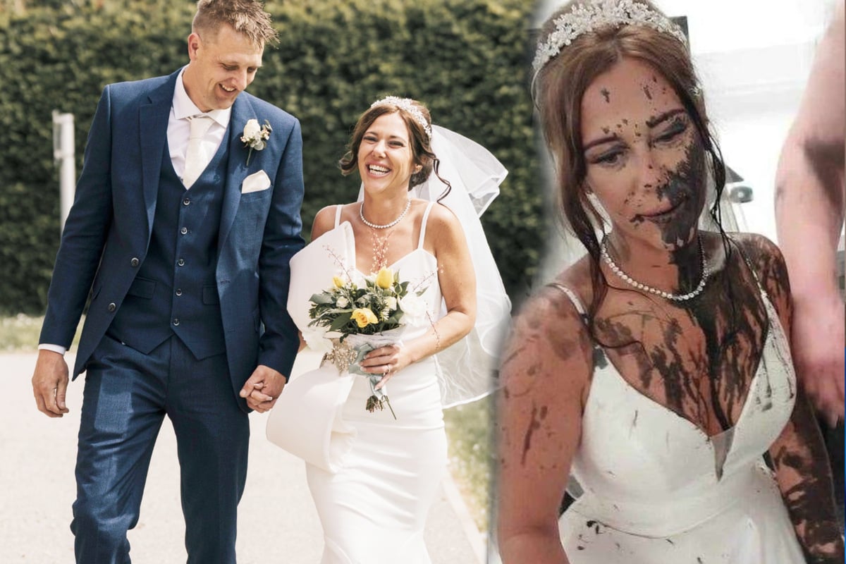 Auf dem Weg zum Altar: Braut wird von Schwägerin mit schwarzer Farbe attackiert
