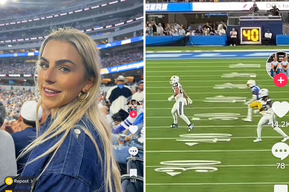 Haley Cavinder cheers on boo Jake Ferguson at Dallas Cowboy game
