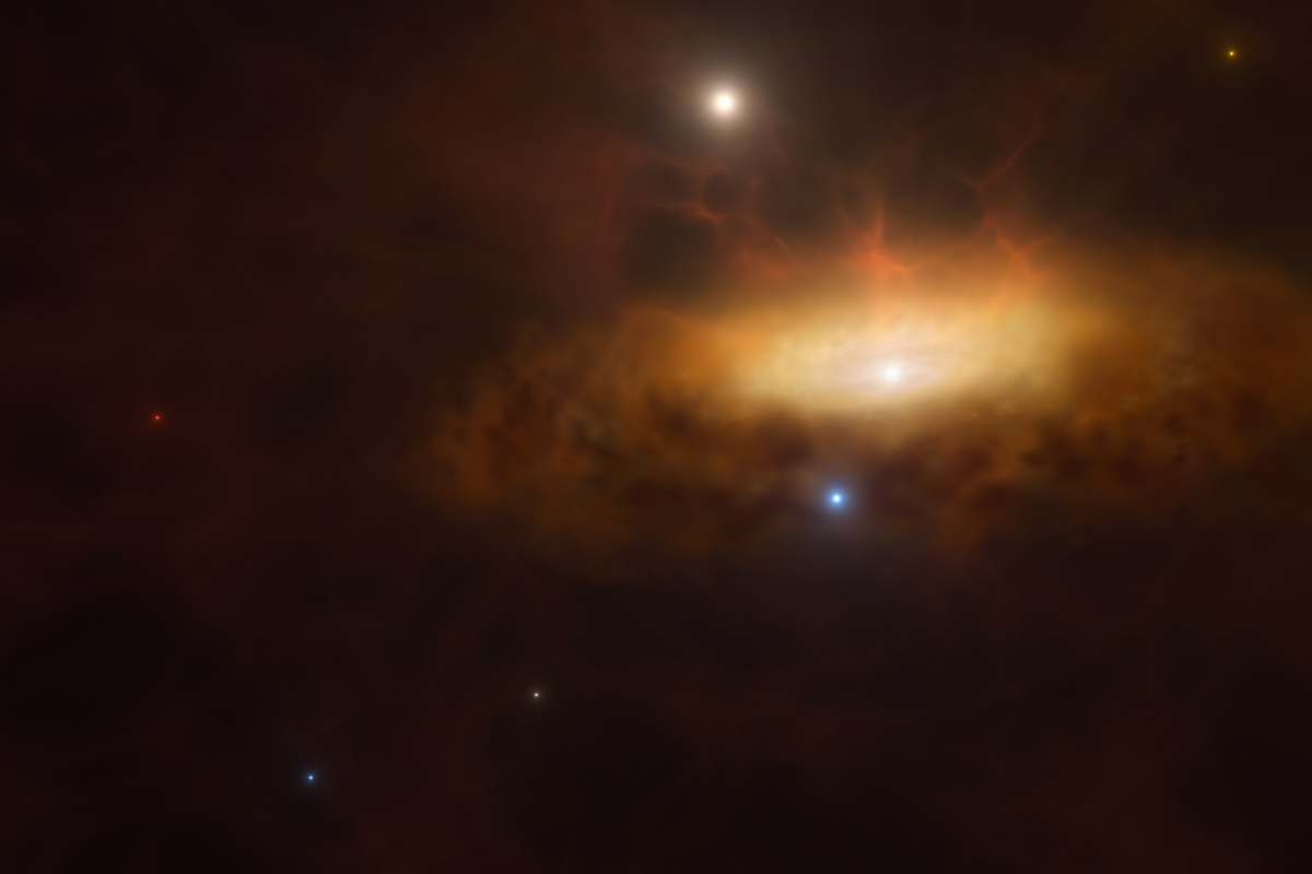 Sensation: Schwarzes Loch "erwacht" und bringt Galaxie zum Leuchten