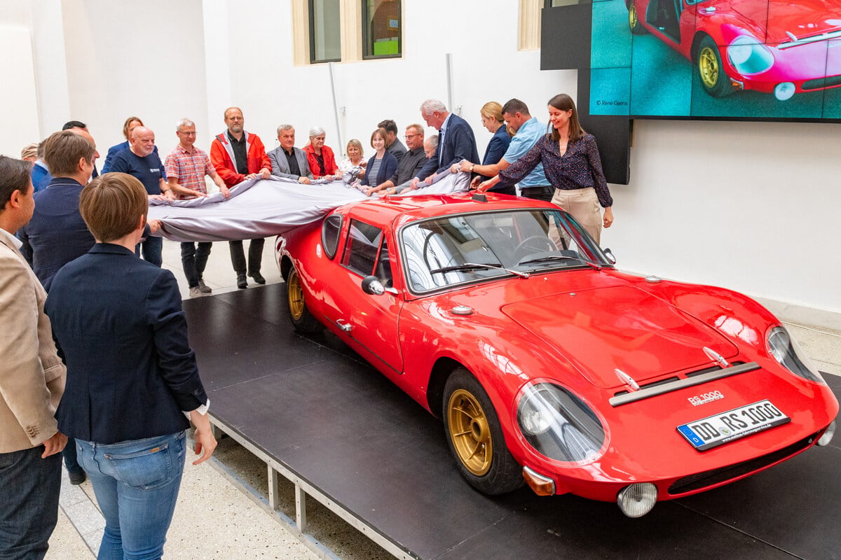 Nach 54 Jahren: Roter Melkus im Museum eingefahren