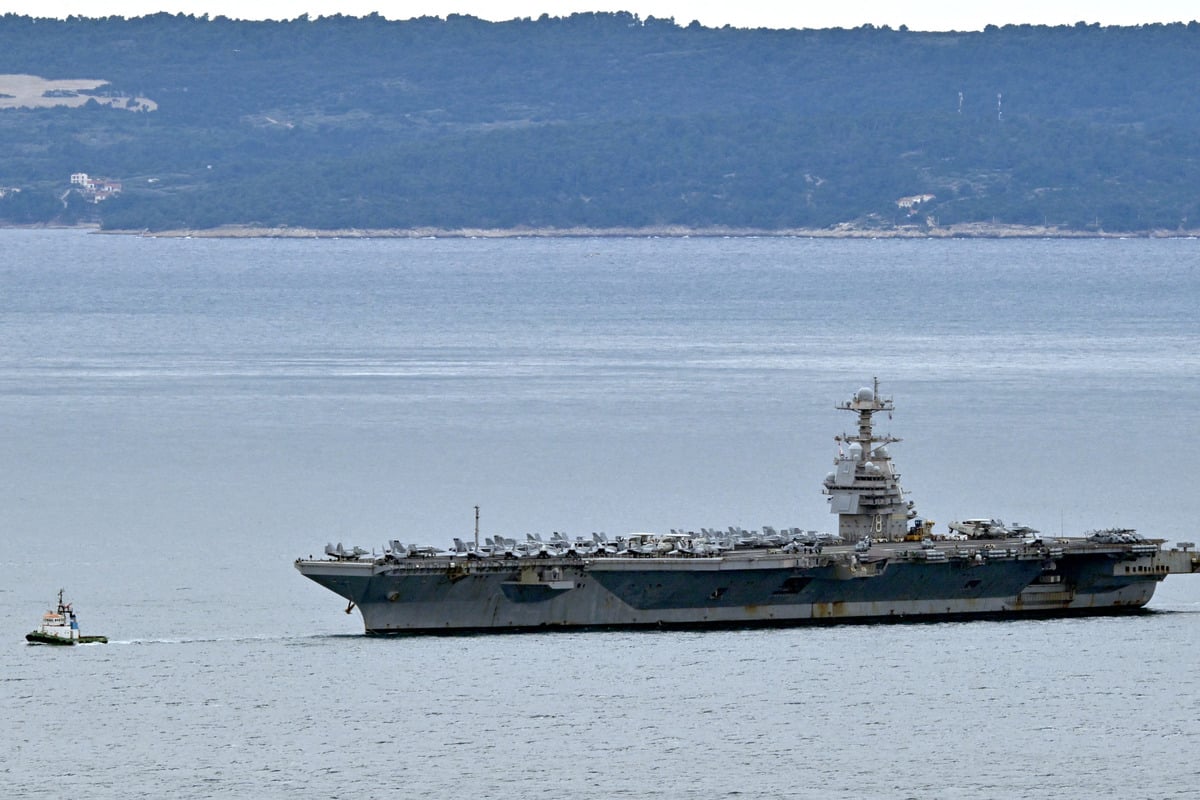 USS Gerald R. Ford aircraft carrier departs Middle East amid Iran war ceasefire