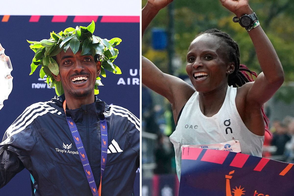 New York Marathon 2025 Tamirat Tola breaks record as Hellen Obiri wins