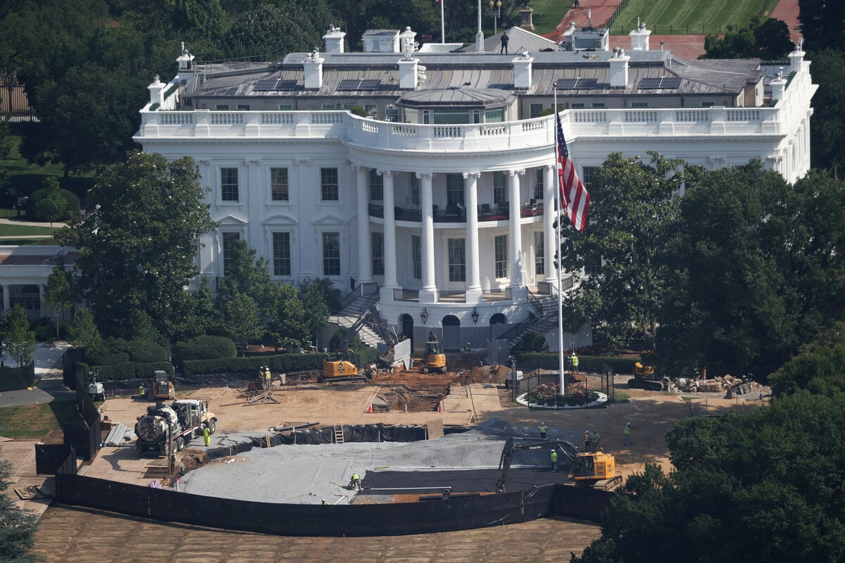 Trump rushes to finish White House helipad renovation ahead of Chinese President Xi's visit