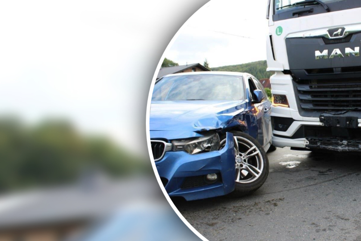 Vorfahrt missachtet: Lkw erfasst BMW-Fahrerin trotz Vollbremsung