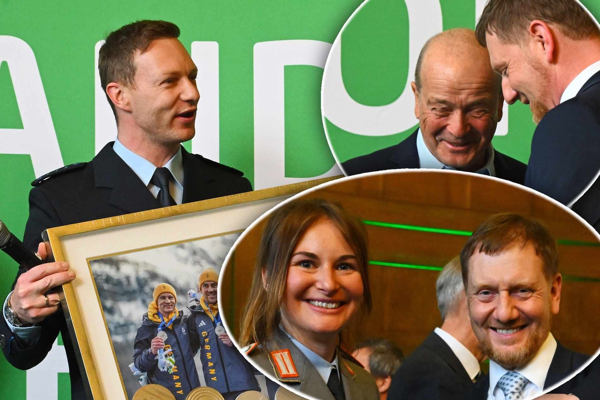 Sportler-Ehrung in Sachsen: Erfolgreiche Athleten werden von Kretschmer ...
