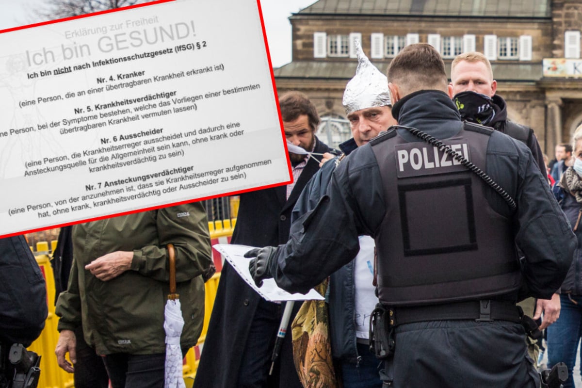 Anti-Corona demo in Leipzig: This is how the police want to expose fake certificates