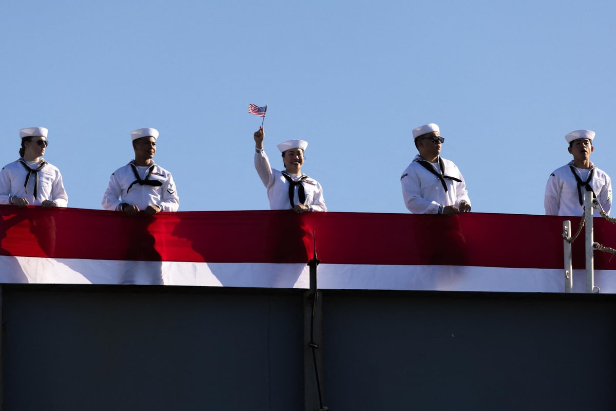 USS Gerald Ford aircraft carrier returns home after 326-day deployment