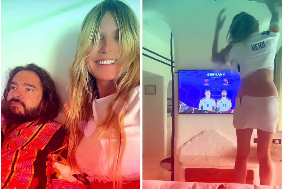 Heidi Klum verwandelt Deutschland-Trikot in heißes Outfit!