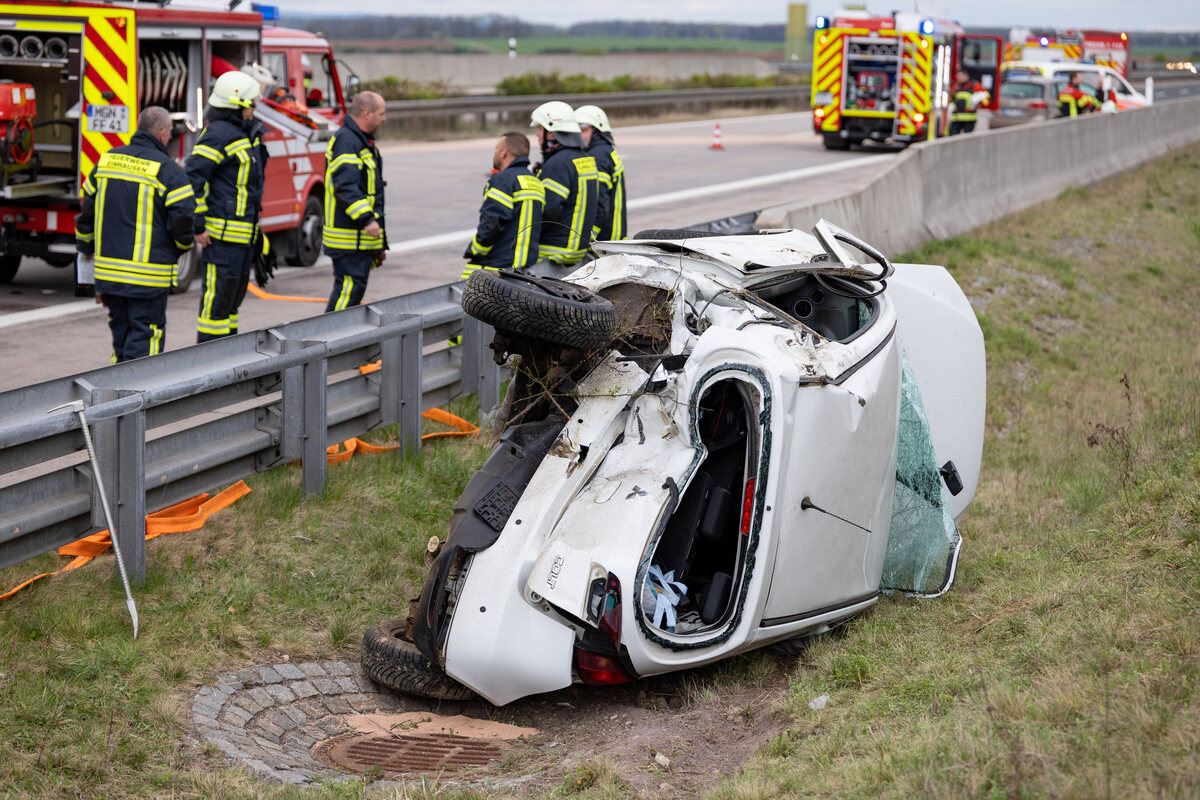Spannende Unfall A71 Heute Bildnull
