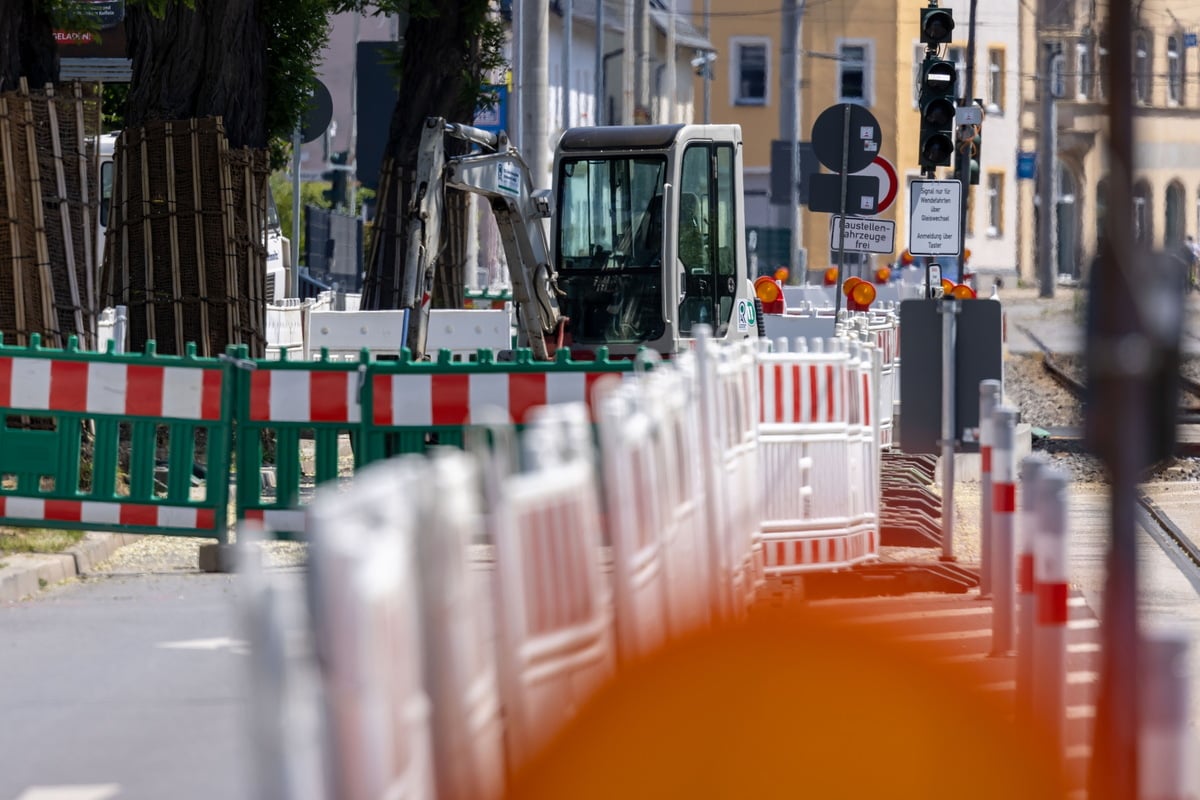 Elegantes Strasse Nrw Baustellen Bild