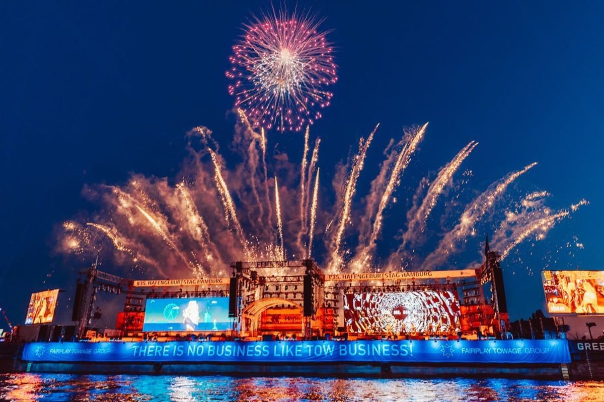 Hamburger Hafengeburtstag: Top-Stars sorgen für Feuerwerk der Musik auf der Elbe!