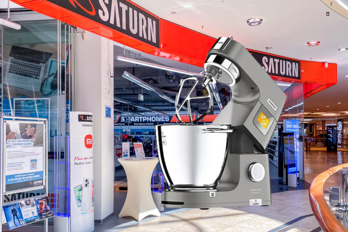 Saturn in Dresden hat Kenwood-Küchenmaschine am Sonntag (15.12.) im Angebot