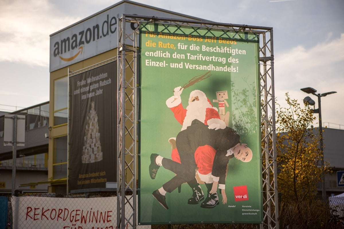 Ab Heute Verdi Ruft Amazon Mitarbeiter Zum Streik Bis Weihnachten Auf 24