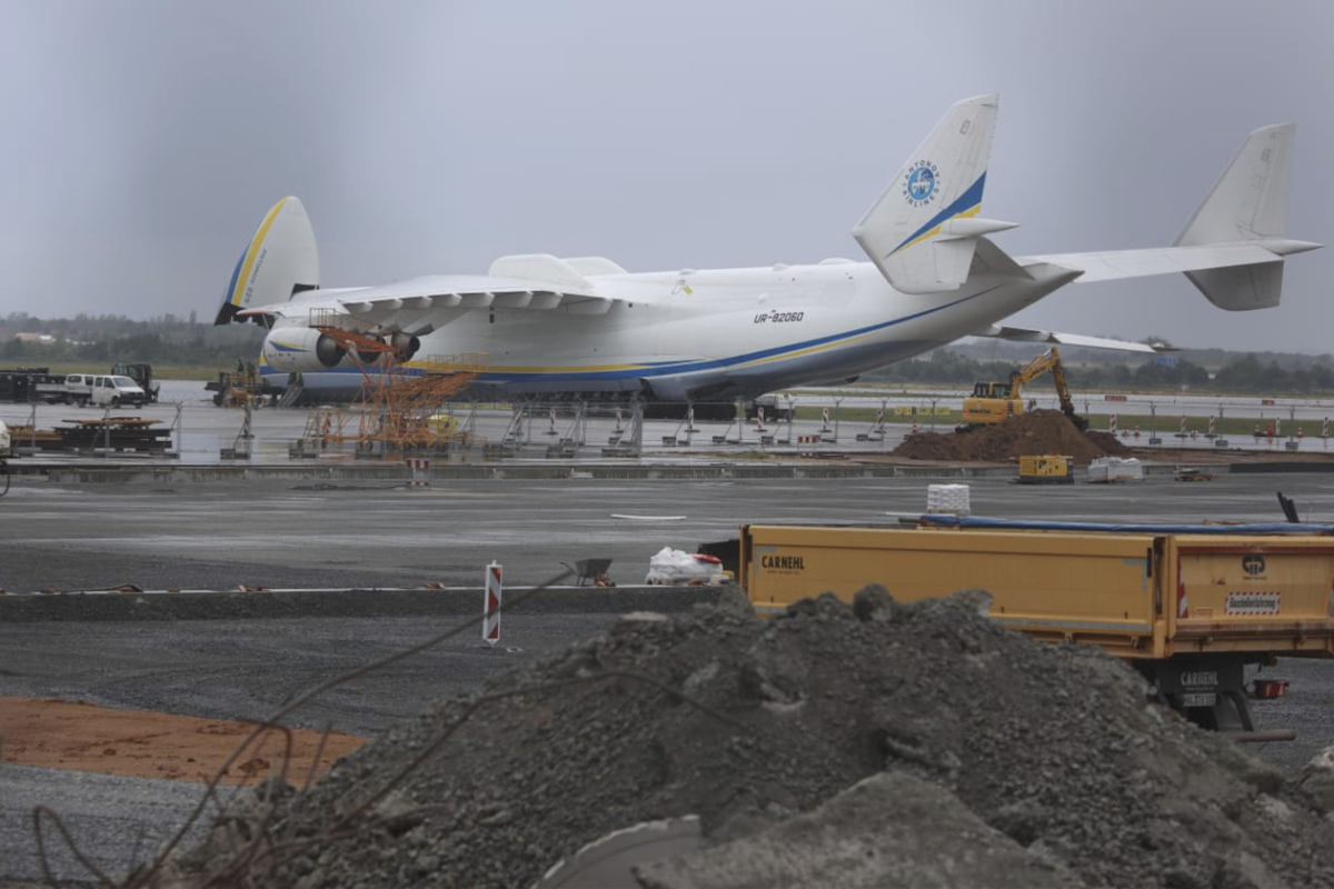 Antonov AN 225 took off from Leipzig for Africa on Wednesday