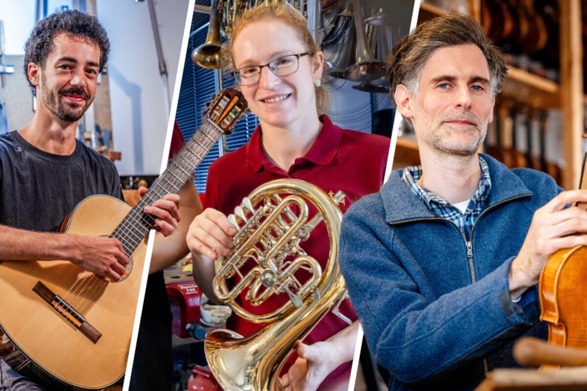 Gitarre, Trompete und Geige "made in Chemnitz": Instrumentenbauer sorgen für den guten Ton