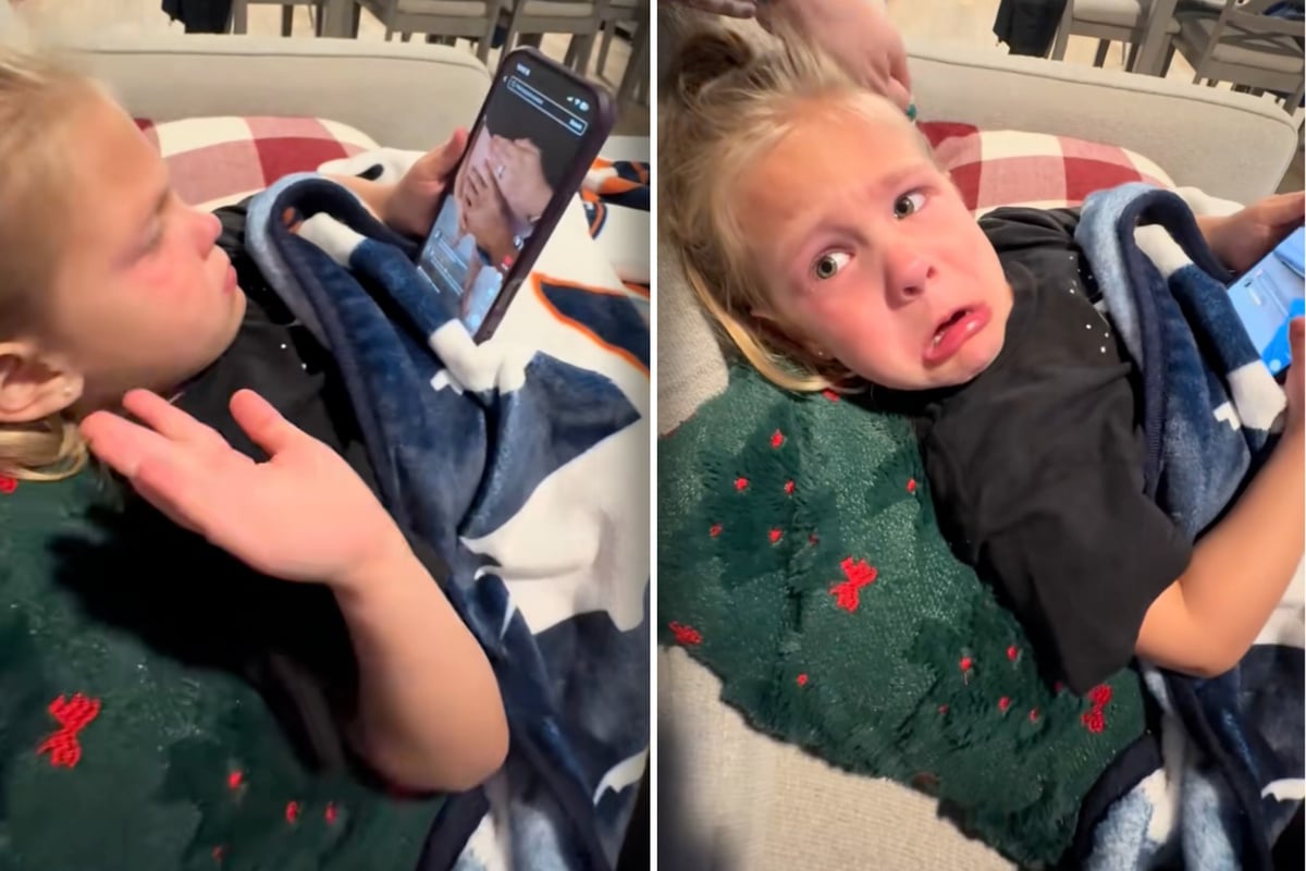 M-dchen-weint-als-sie-Bilder-von-Schwangerschaft-sieht-Grund-l-sst-Mutter-staunen