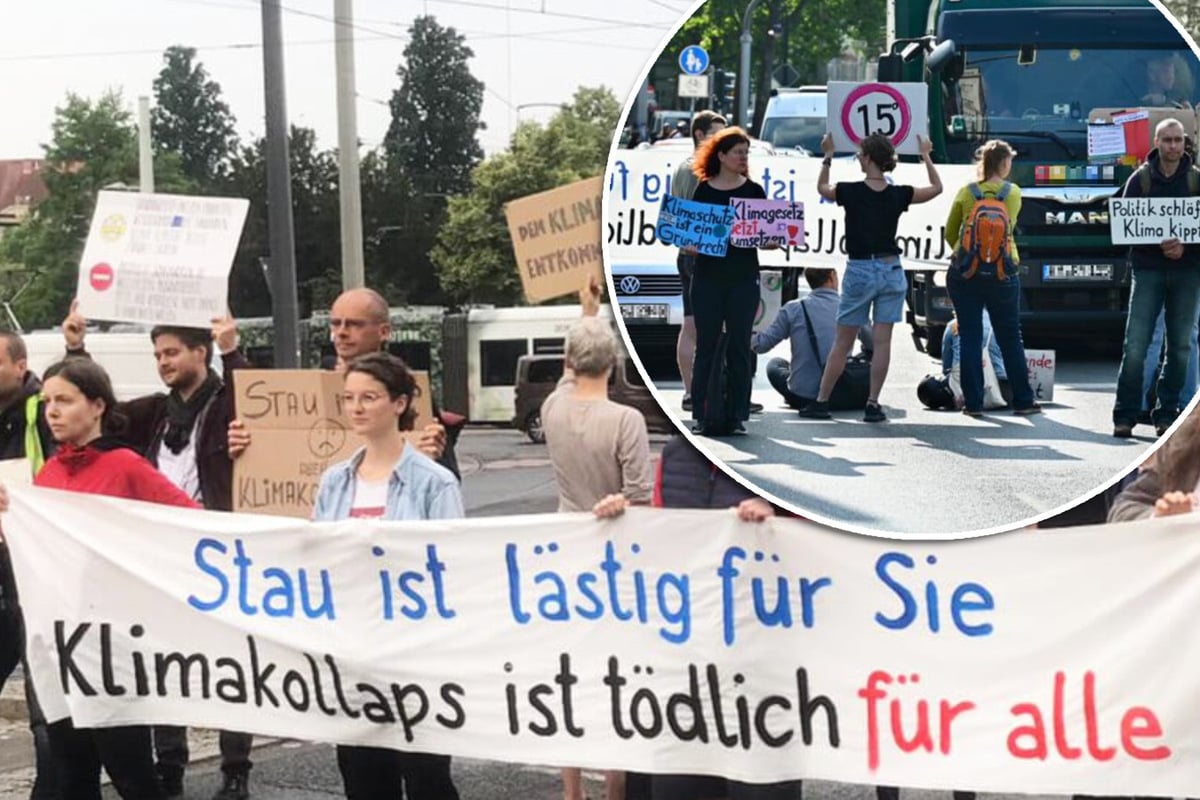 Straßenblockade in Dresden: Diese Kreuzung versperrt Extinction Rebellion morgen