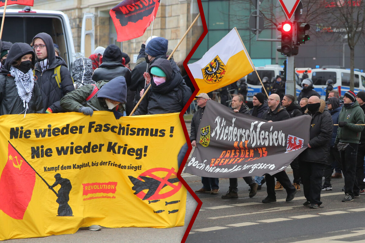 1000 Teilnehmer bei Neonazi-Schaulaufen: "Gedenkmarsch" legt Dresdner Innenstadt lahm