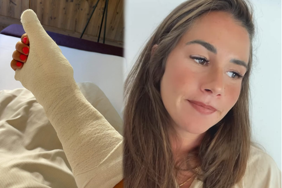 In gips arme beide Beide Arme